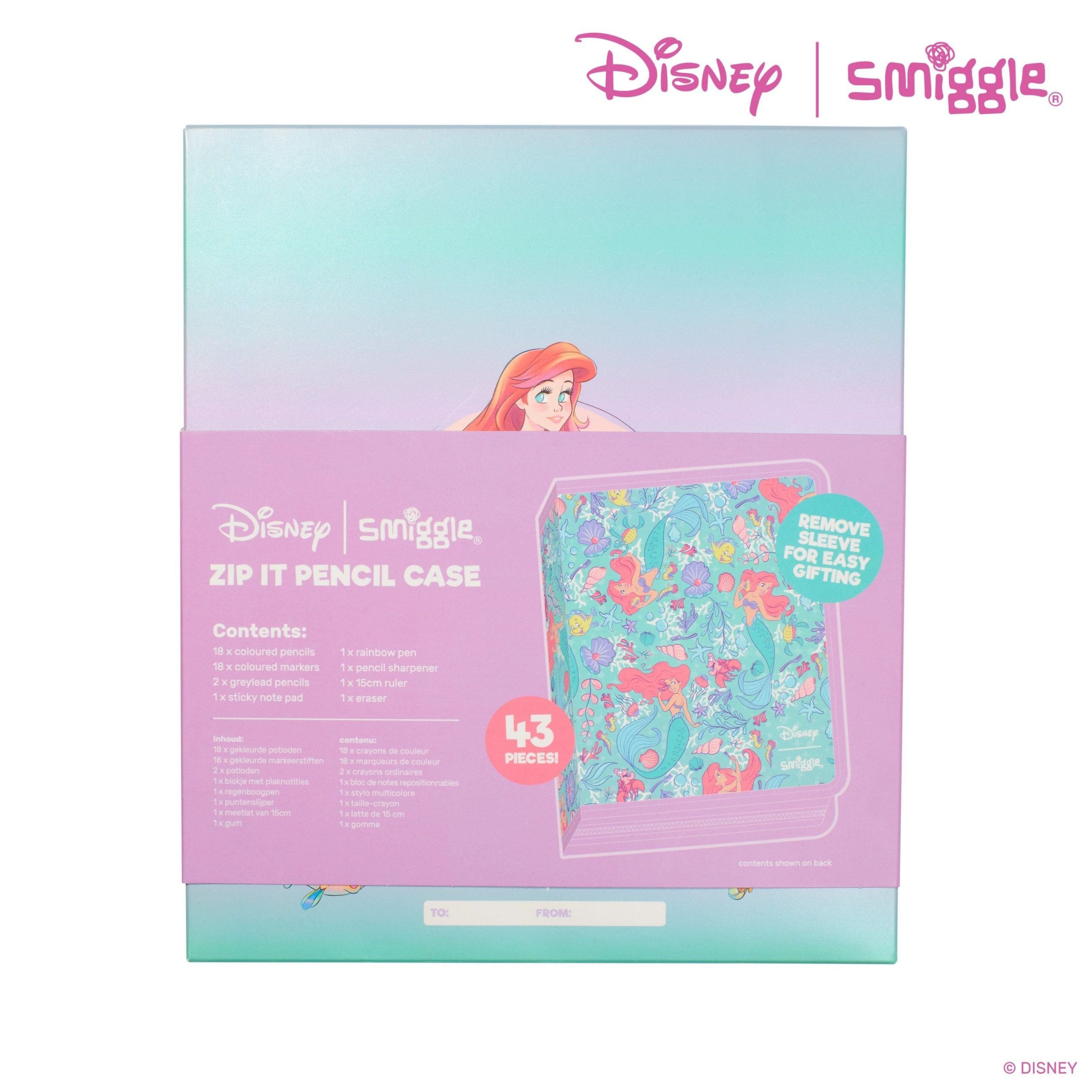 Smiggle - Disney Princess Federmäppchen und Buntstifte-Briefpapier-Set