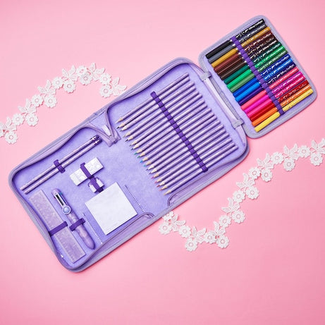 Smiggle - Disney Prinzessinnen Schreibwarenset und Federmäppchen