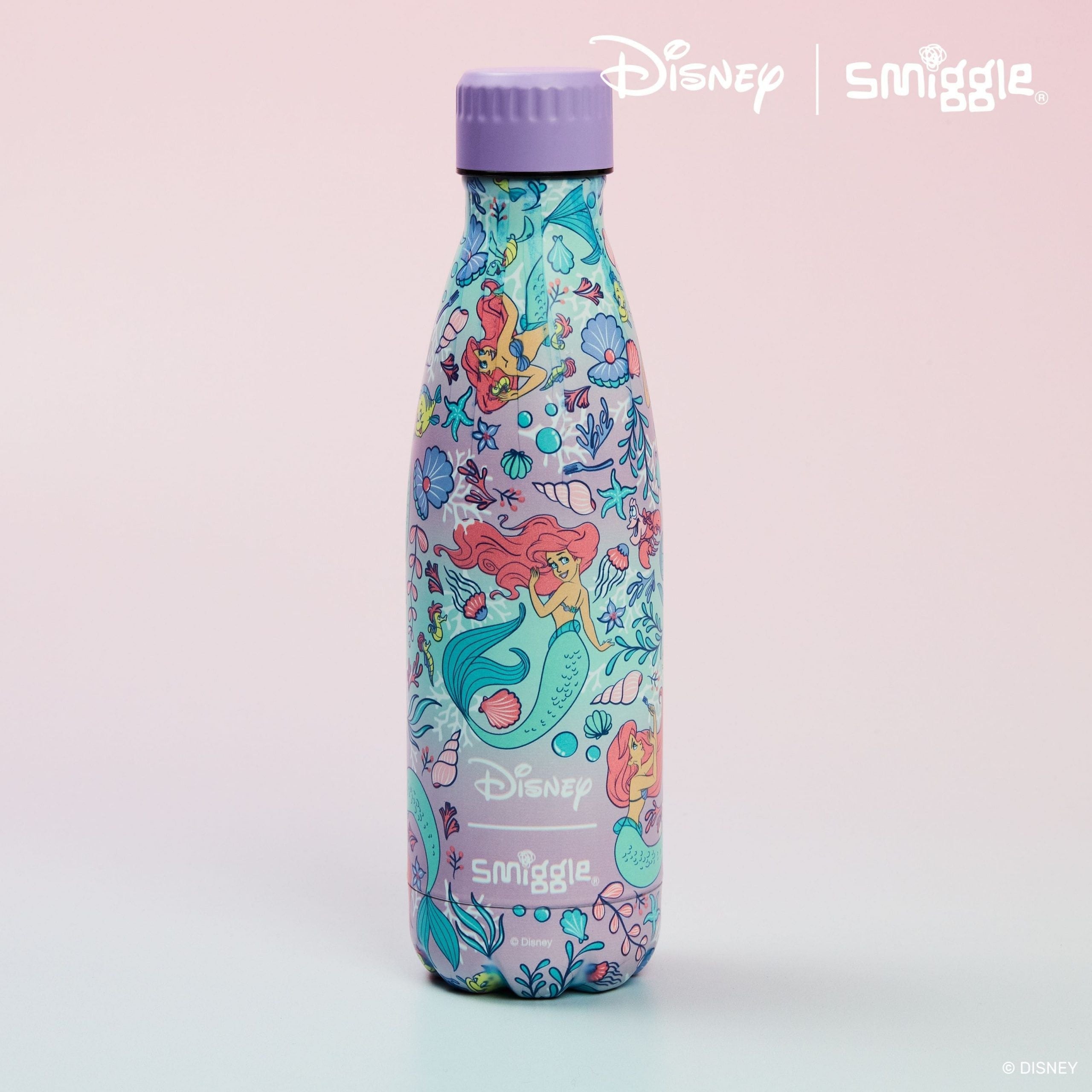 Smiggle - Disney Princess Edelstahl-Getränkeflasche 500 ml