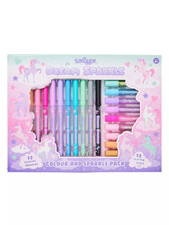 Smiggle – Dream Sparkle Colors und Glitzer-Briefpapier-Set