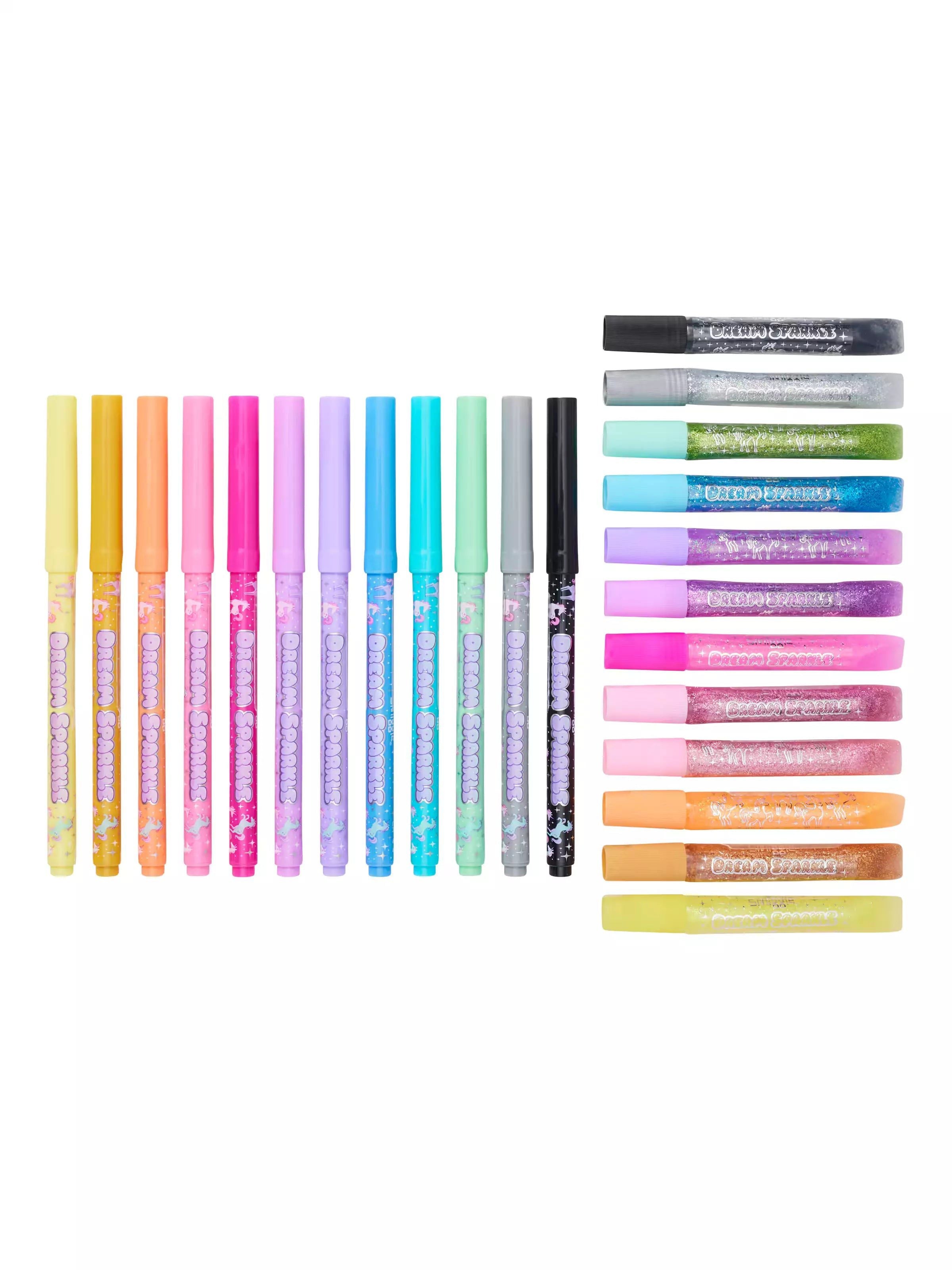 Smiggle – Dream Sparkle Colors und Glitzer-Briefpapier-Set