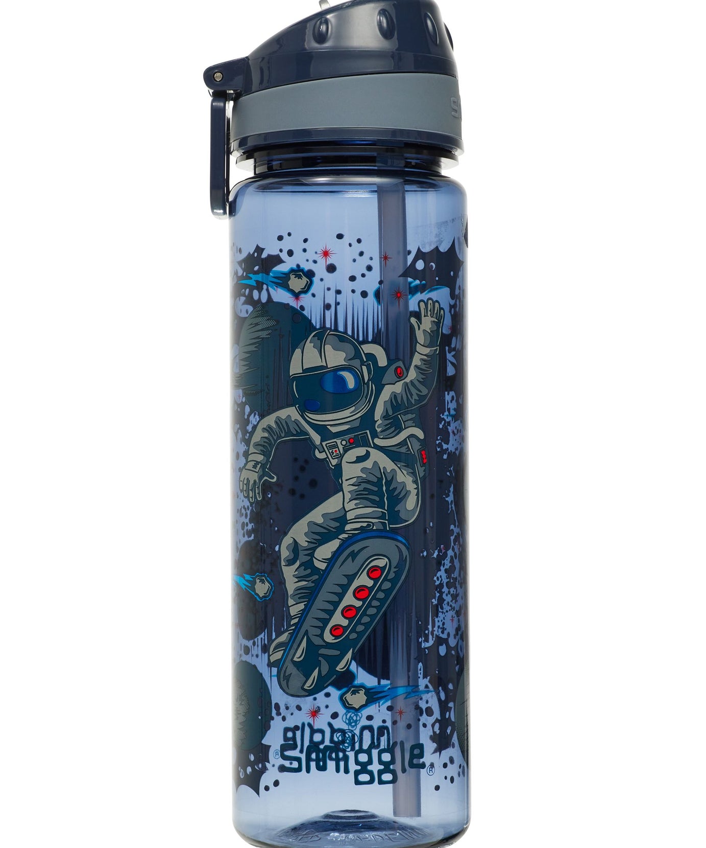 Smiggle - Epic 650ML Trinkflasche mit Strohhalm BPA-frei