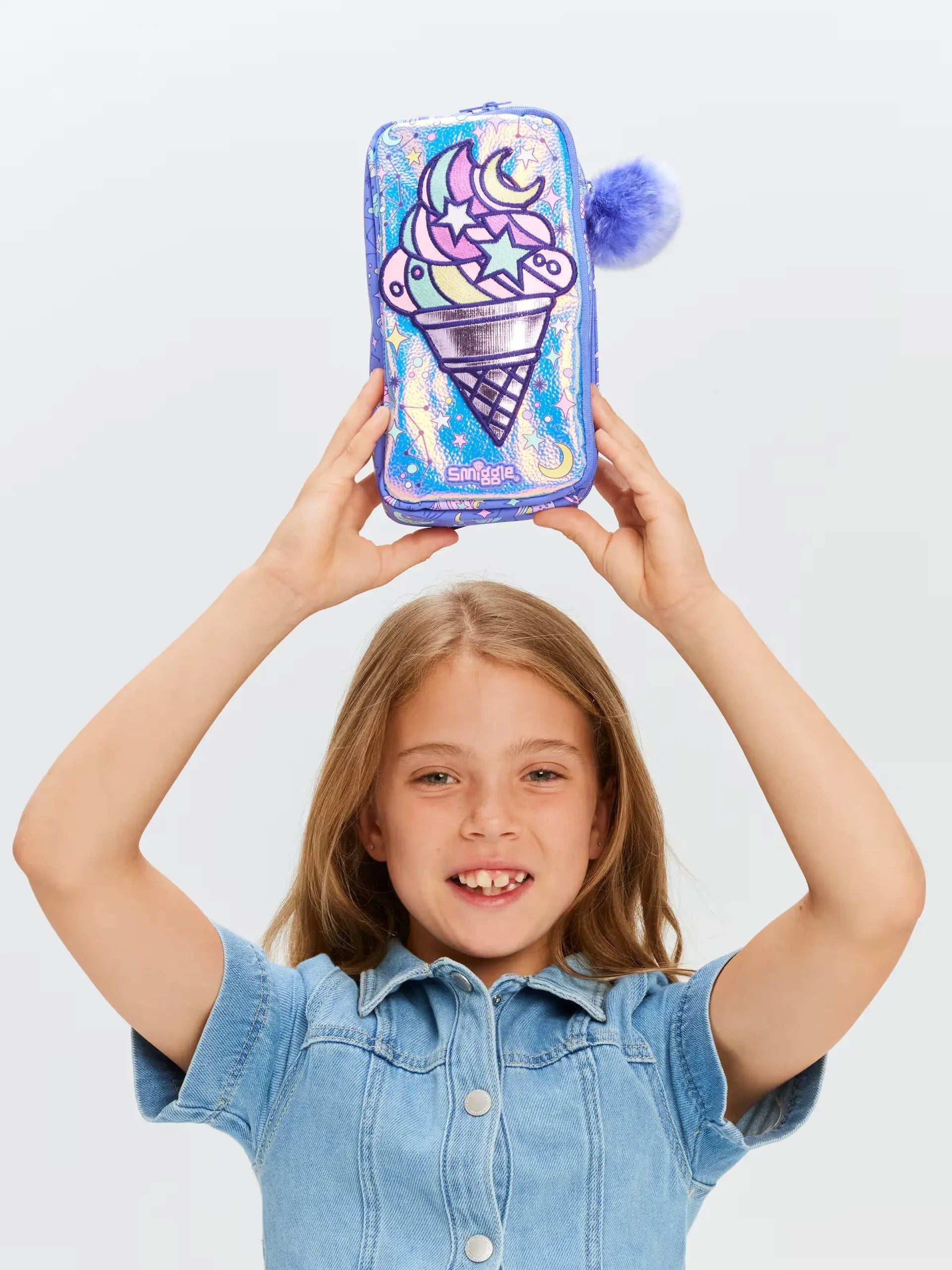 Smiggle – Federmäppchen mit Charakter-Motiv „Epic Adventures“.