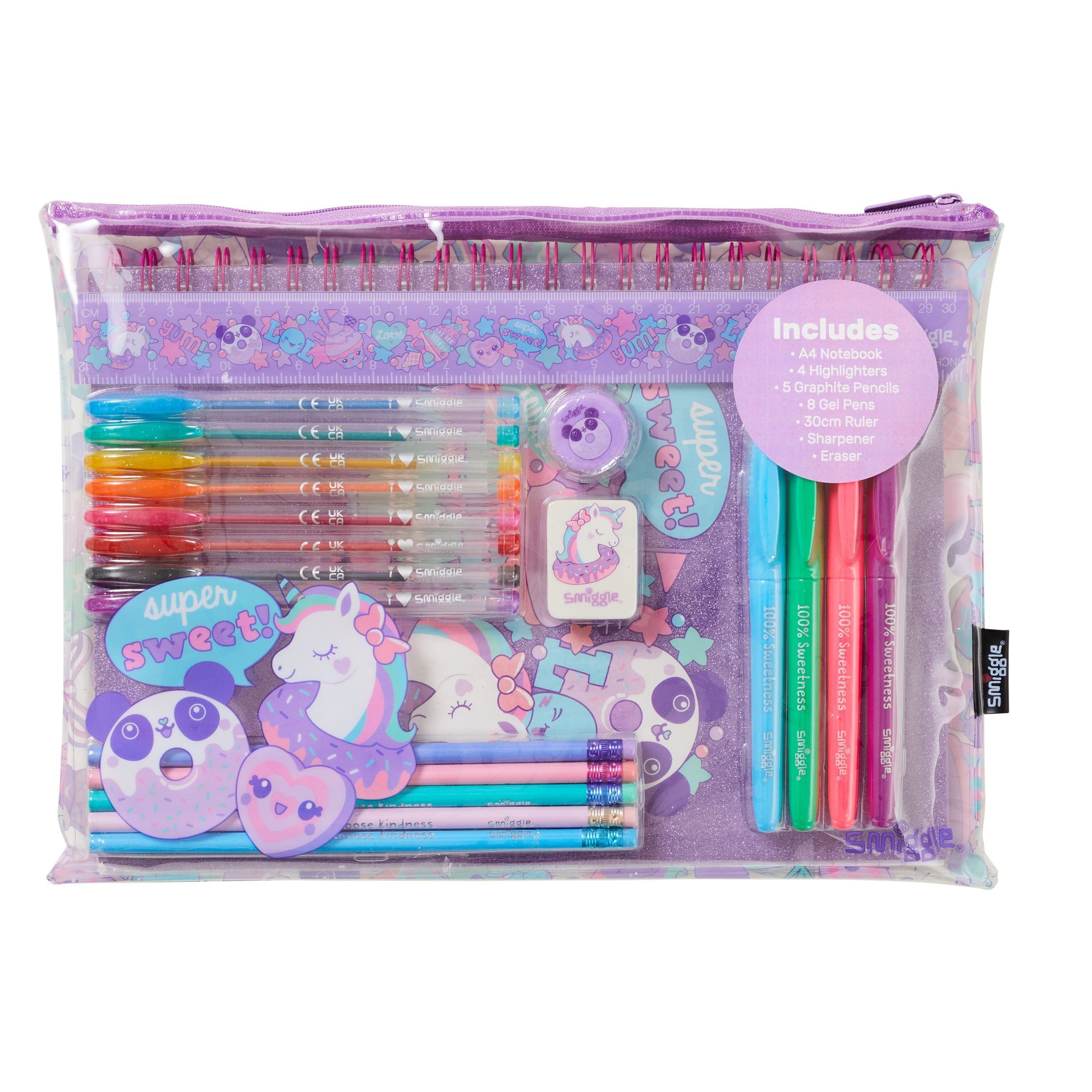 Smiggle – Essentials A4-Briefpapier-Set