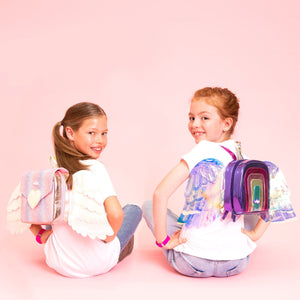 Smiggle – Rosa Rucksack mit ätherischen Flügeln