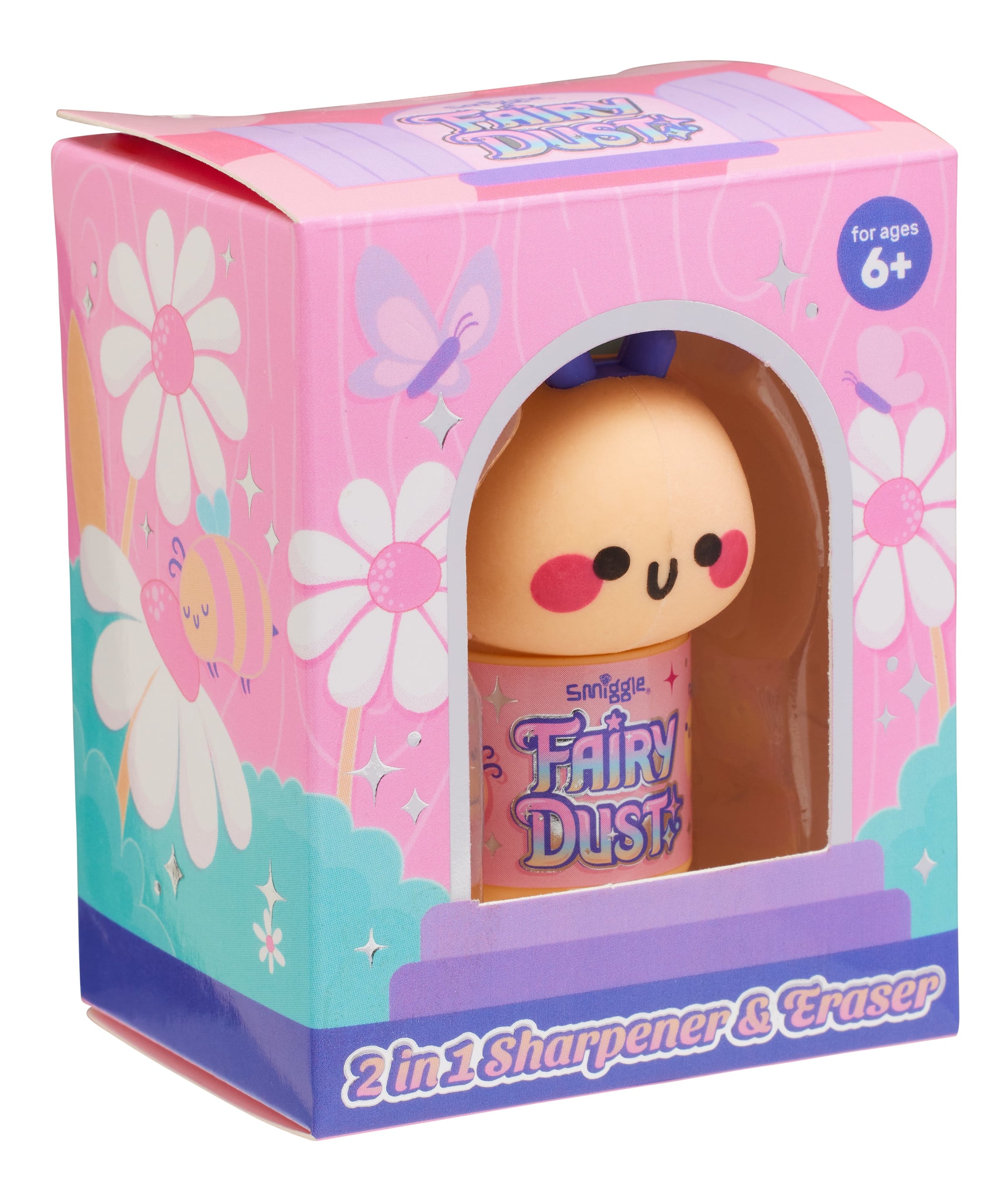 Smiggle - Fairy Dust 2'si 1 Arada Kalemtıraş ve Silgi
