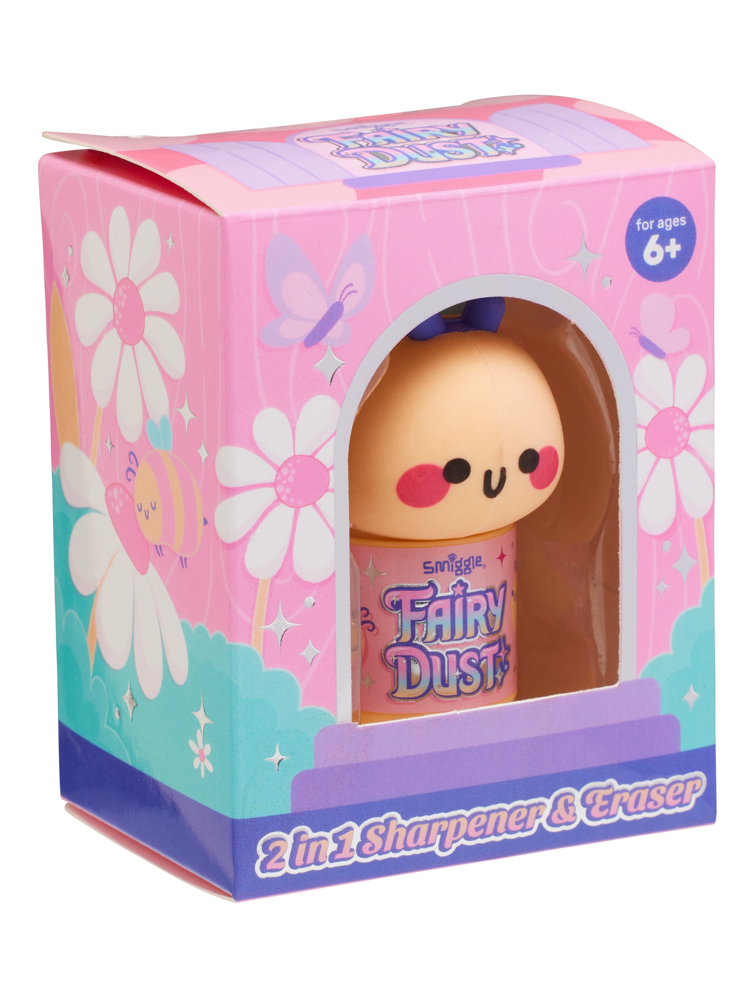 Smiggle - Fairy Dust 2'si 1 Arada Kalemtıraş ve Silgi