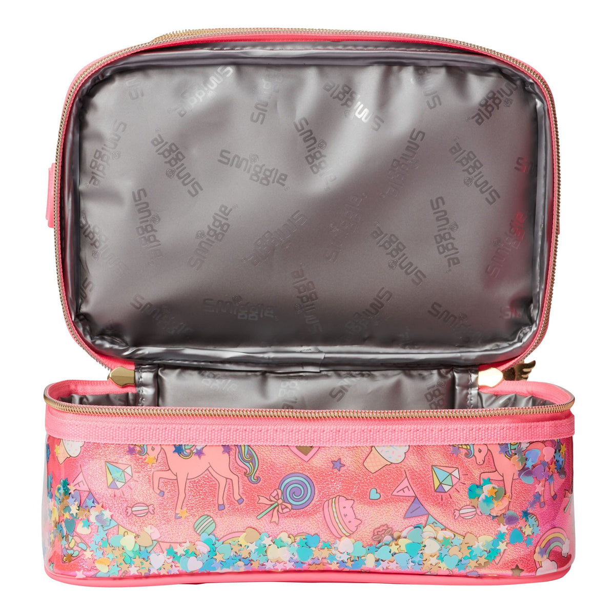 Smiggle – Fiesta Doppeldecker-Lunchbox mit Kleiderbügel