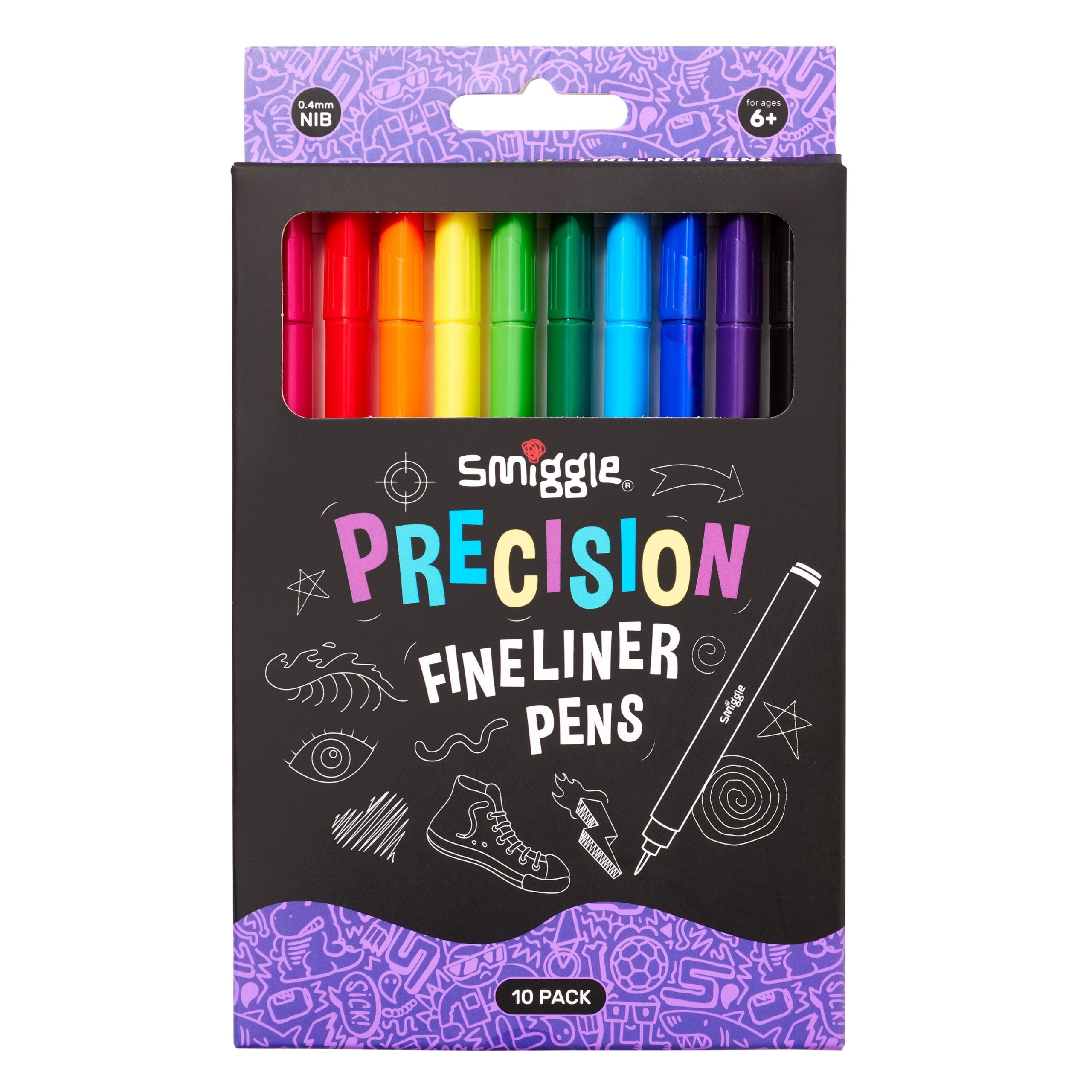 Smiggle – Fineline-Stift-Set, 10 Stück