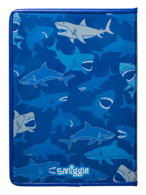 Smiggle - Float Animated Shark Patterned A5-Notizbuch