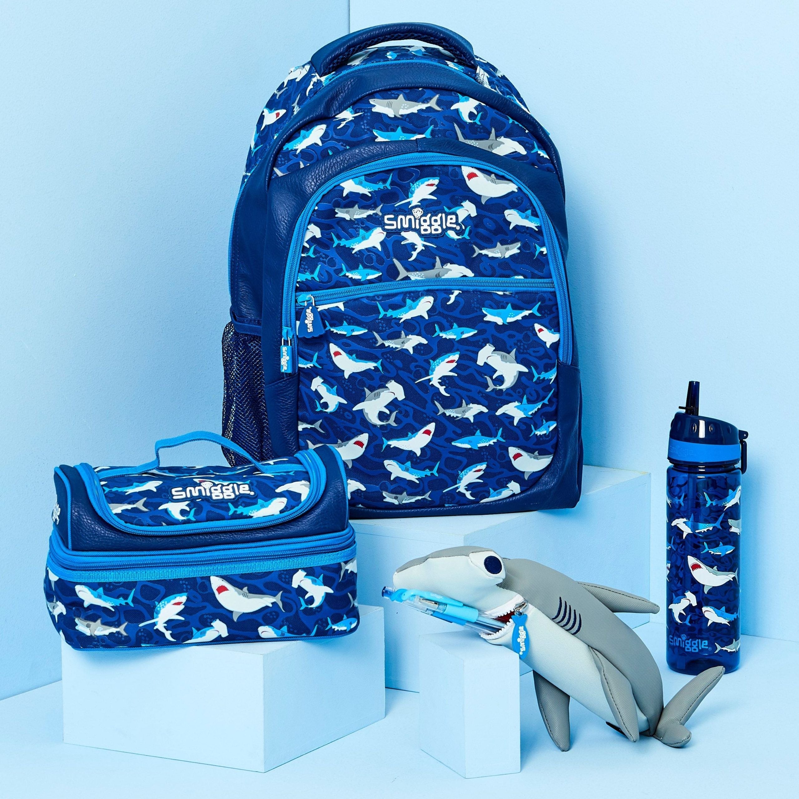 Smiggle - Flow Federmäppchen in Form eines Hammerhais
