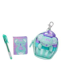 Smiggle - Fluffy Daydream Mini-Schlüsselanhänger mit Stift und Notizbuch