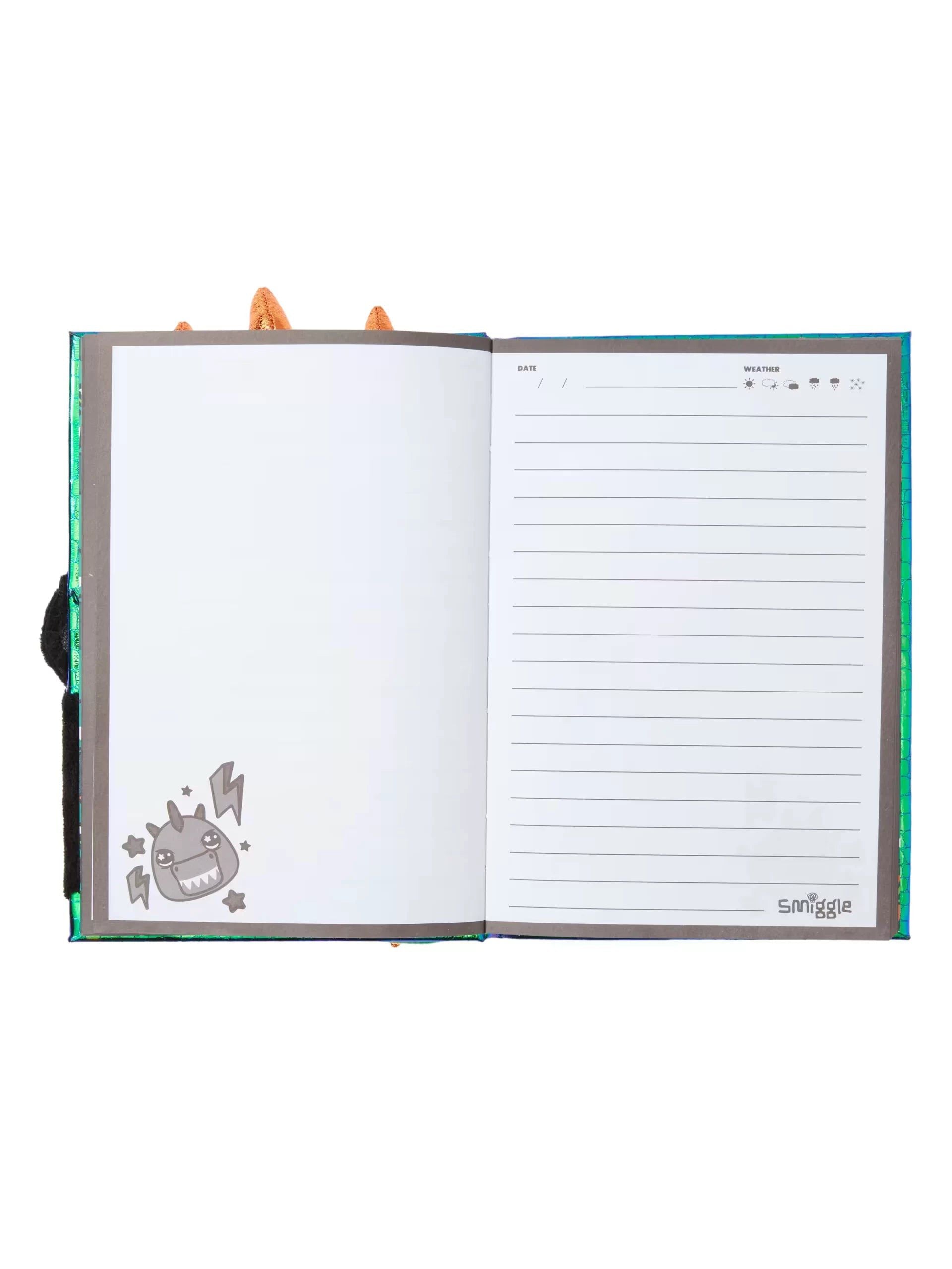 Smiggle – Flauschiges Plüsch-Tagebuch und Notizbuch im A5-Format