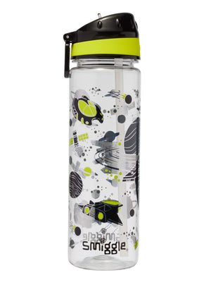 Smiggle - Fly High BPA-freie 650-ml-Wasserflasche mit Strohhalm