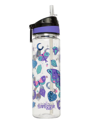 Smiggle - Fly High BPA-freie 650-ml-Wasserflasche mit Strohhalm