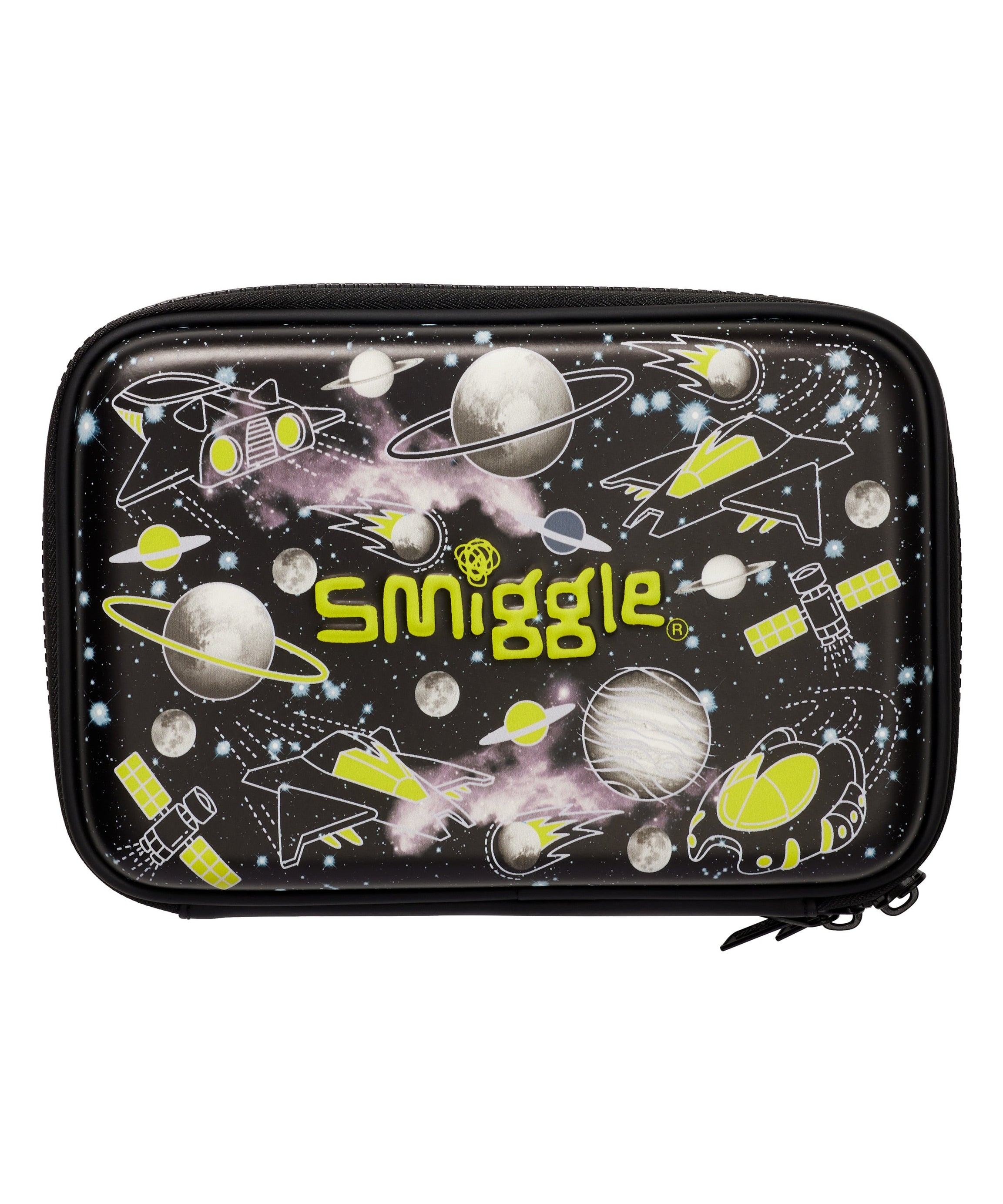 Smiggle - Fly High İki Gözlü Hardtop Kalem Kutusu - Dinossi
