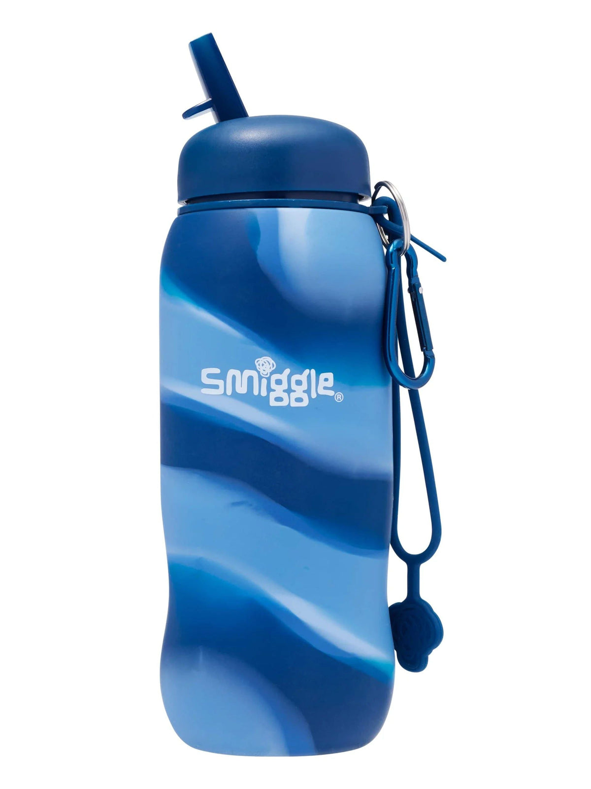 Smiggle – Freestyle 630 ml Wasserflasche mit faltbarem Strohhalm