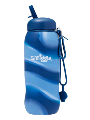 Smiggle – Freestyle 630 ml Wasserflasche mit faltbarem Strohhalm