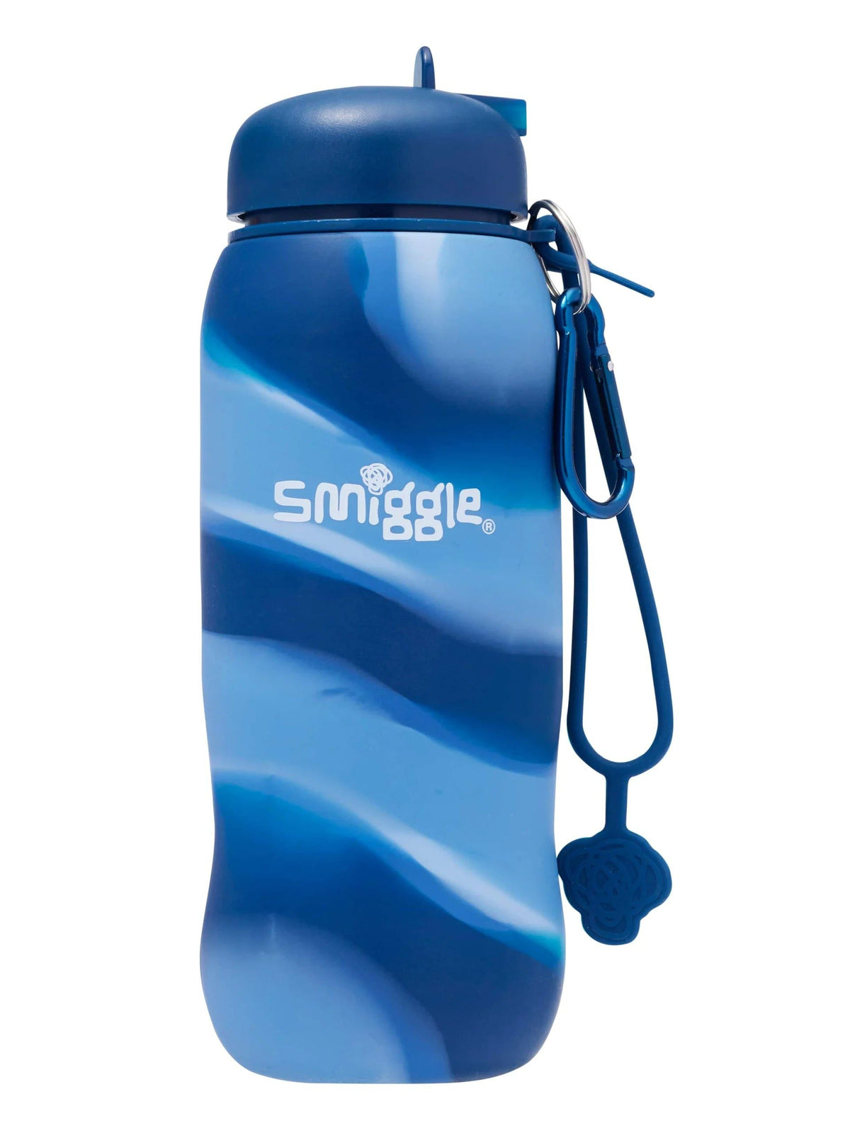 Smiggle – Freestyle 630 ml Wasserflasche mit faltbarem Strohhalm