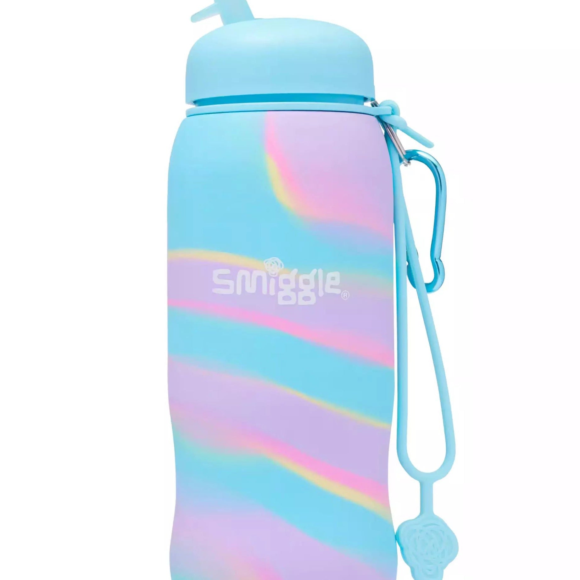 Smiggle – Freestyle Katlanabilir Pipetli 630ML Suluk - Dinossi