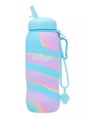 Smiggle – Freestyle 630 ml Wasserflasche mit faltbarem Strohhalm
