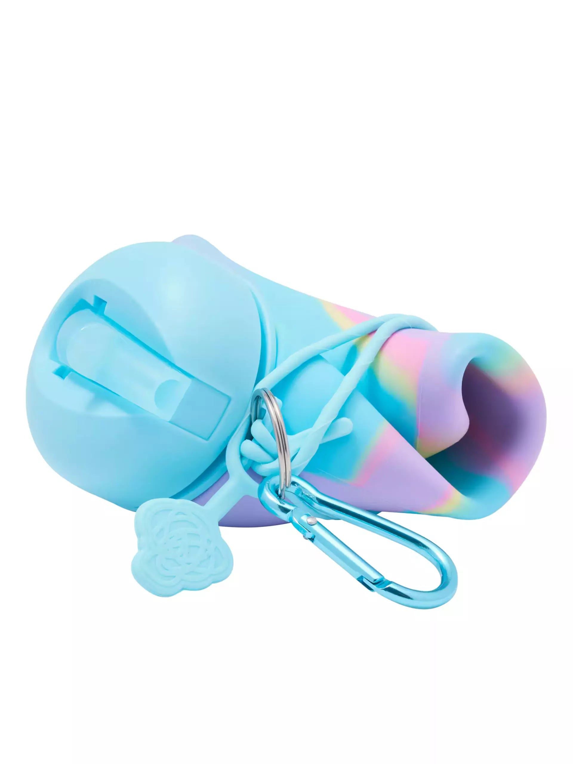 Smiggle – Freestyle Katlanabilir Pipetli 630ML Suluk - Dinossi