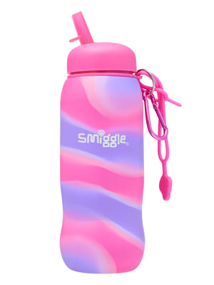 Smiggle – Freestyle 630 ml Wasserflasche mit faltbarem Strohhalm