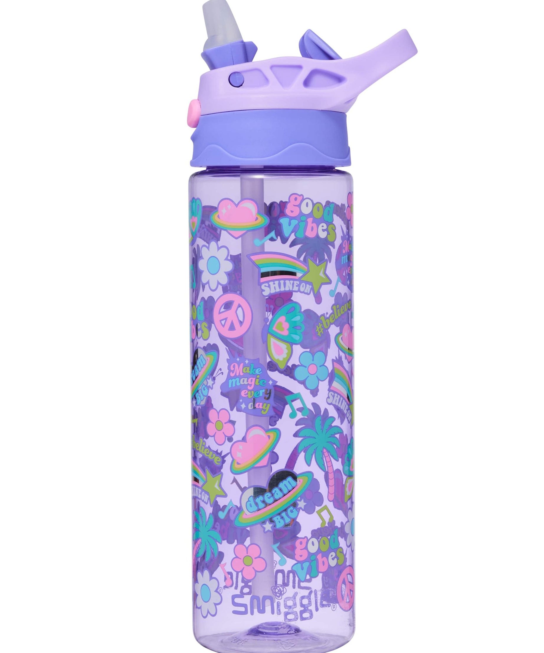 Smiggle - All Stars 650ML Automatischer Ausguss BPA-freie Trinkflasche