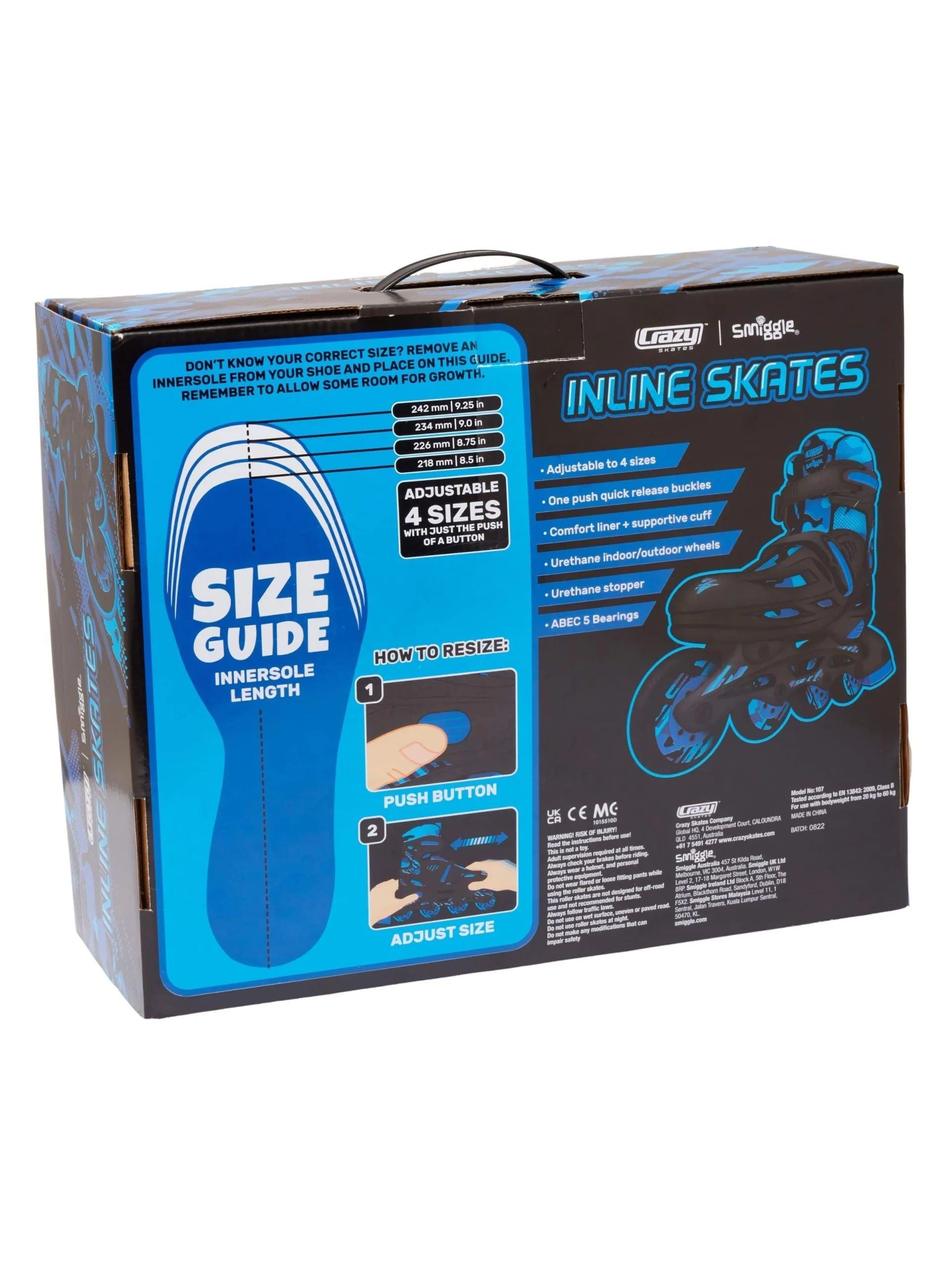 Smiggle – Funky Inline-verstellbare Kinder-Skates