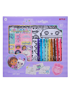 Smiggle – Gabbys Puppenhaus-Puzzle- und Kunst-Briefpapier-Set