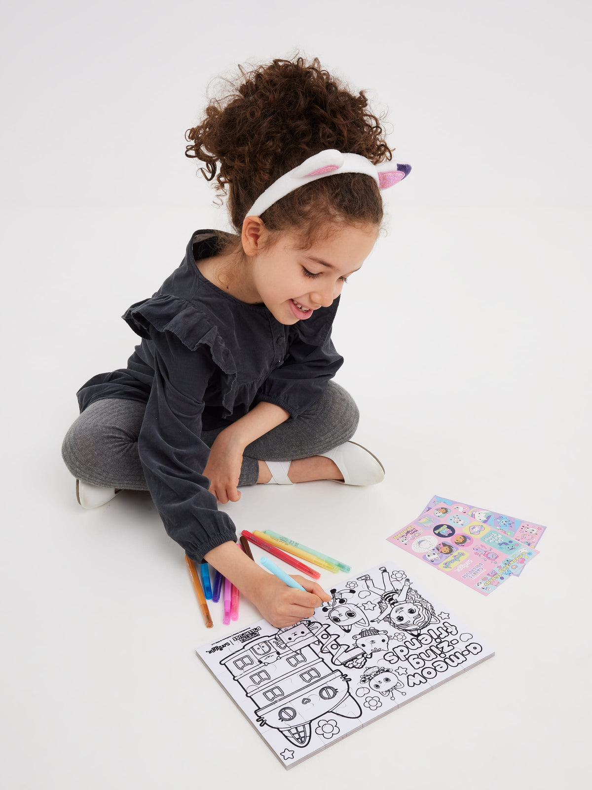 Smiggle – Gabbys Puppenhaus-Puzzle- und Kunst-Briefpapier-Set