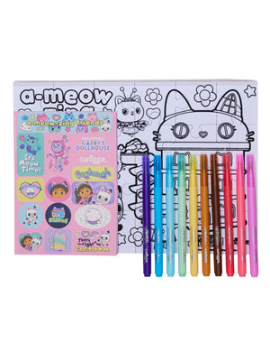 Smiggle – Gabbys Puppenhaus-Puzzle- und Kunst-Briefpapier-Set