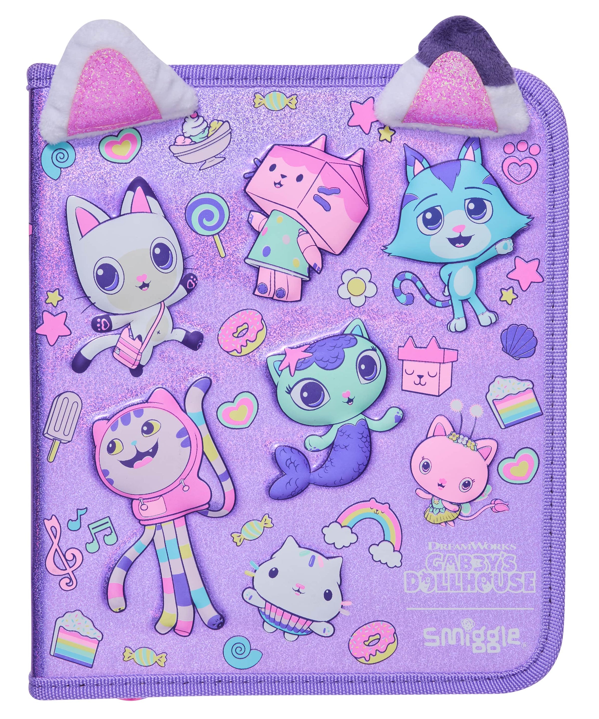 Smiggle - Gabbys Dollhouse Federmäppchen und Schreibwarenset