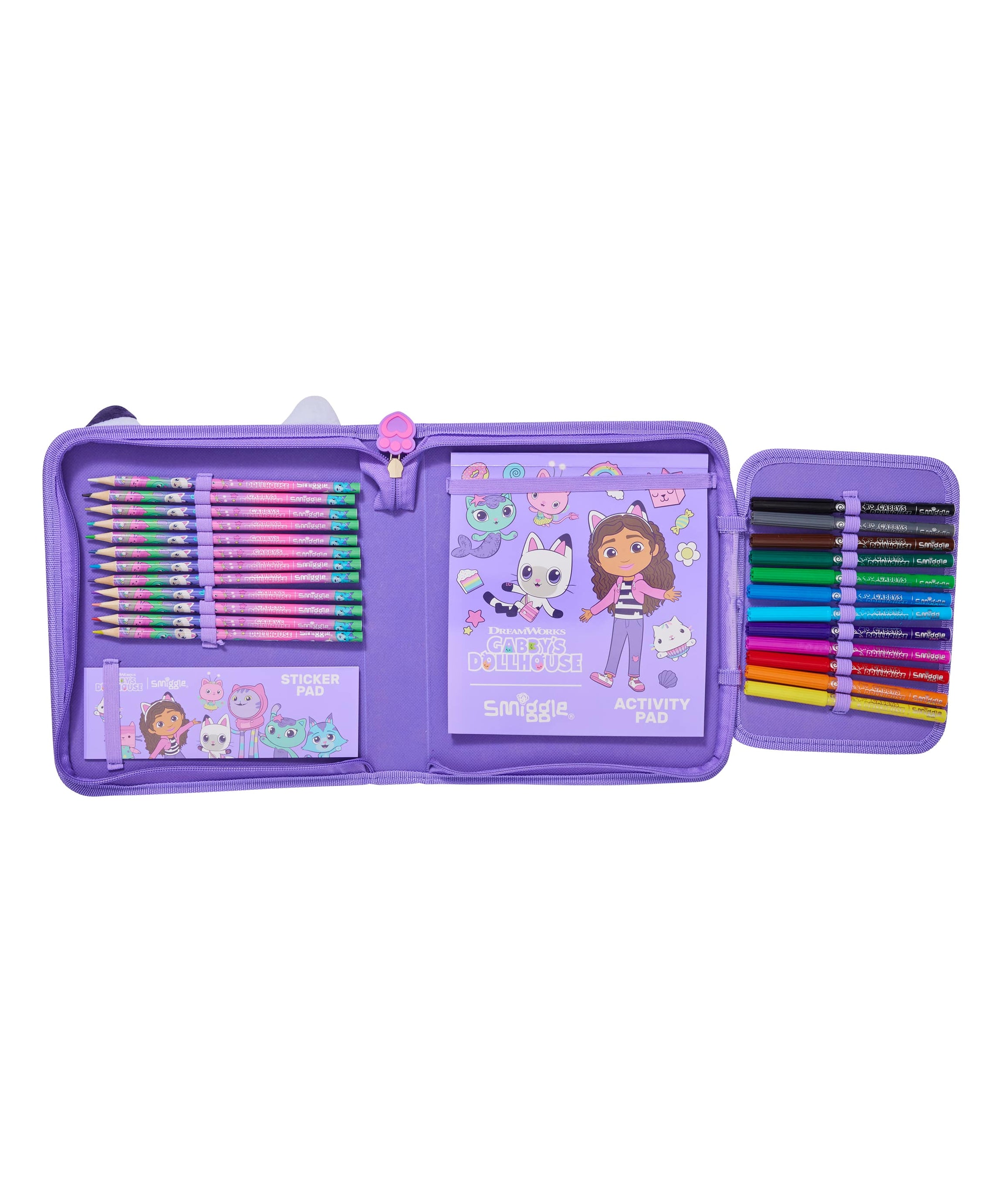 Smiggle - Gabbys Dollhouse Federmäppchen und Schreibwarenset