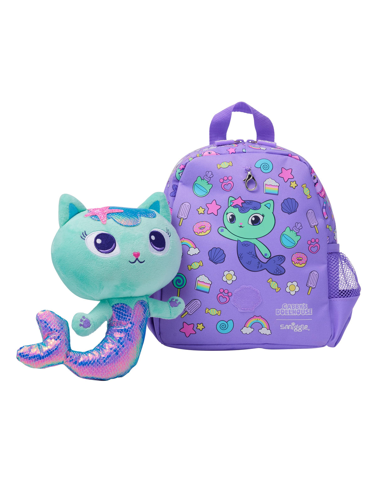 Smiggle – Gabbys Dollhouse Kindergarten-Rucksack mit abnehmbaren Spielzeugen