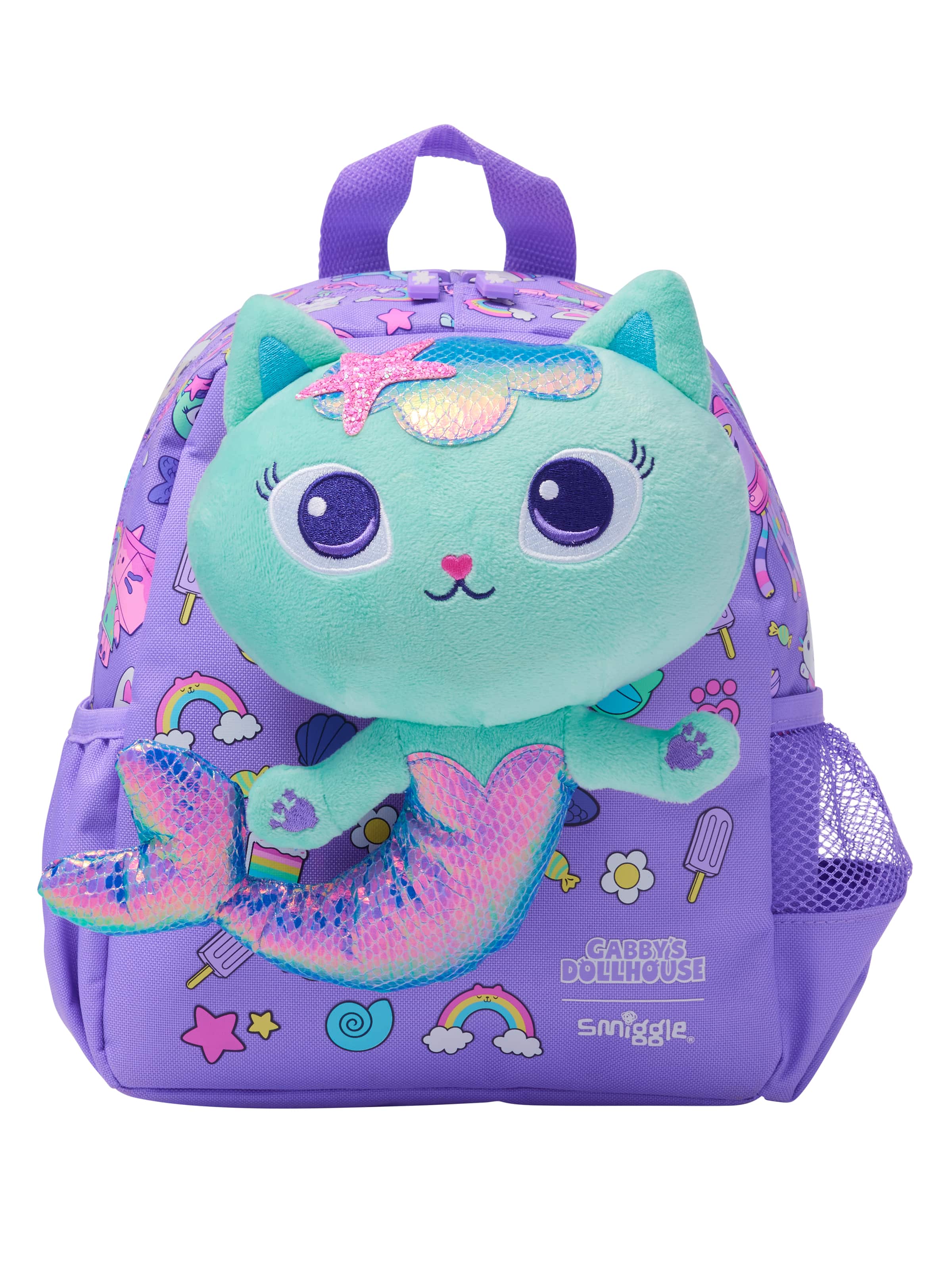 Smiggle – Gabbys Dollhouse Kindergarten-Rucksack mit abnehmbaren Spielzeugen