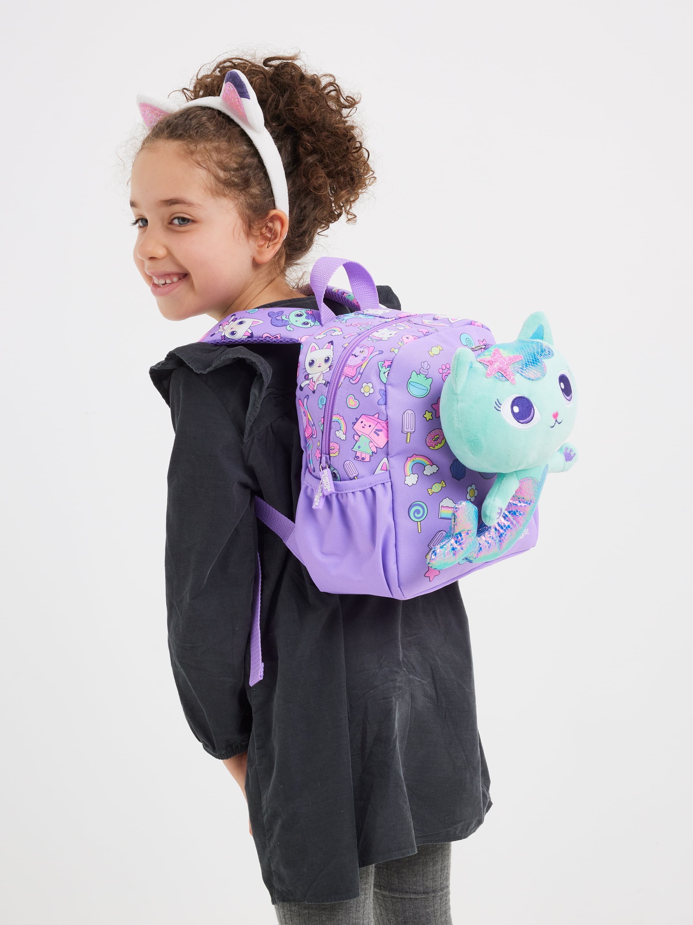 Smiggle – Gabbys Dollhouse Kindergarten-Rucksack mit abnehmbaren Spielzeugen