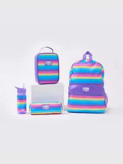 Smiggle - Giggle 4-teiliges Regenbogen-Schultaschen-Set