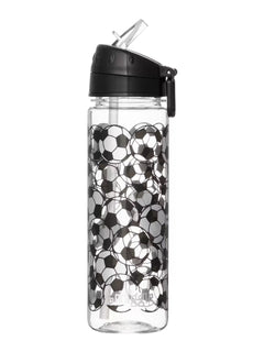Smiggle – Goal 650 ml BPA-freie Wasserflasche mit Strohhalm