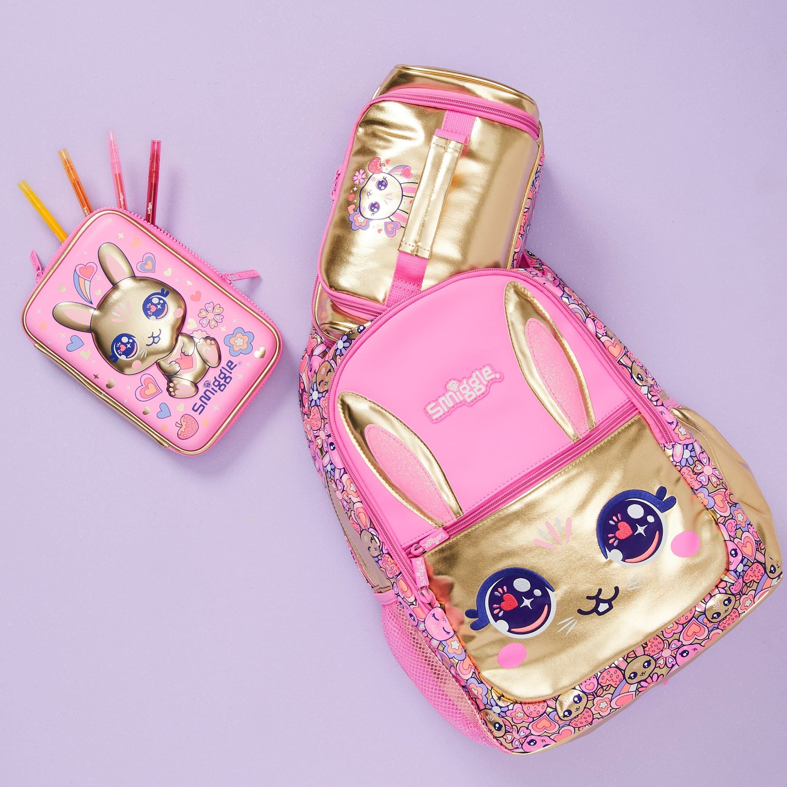 Smiggle – Gold Budz Classic Charakter-Rucksack