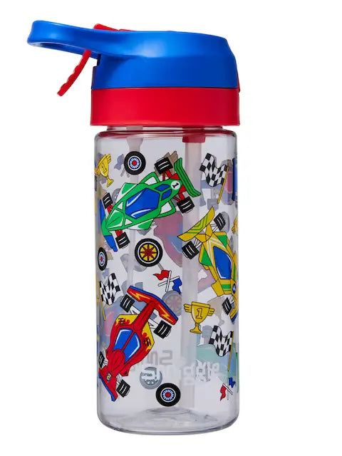 Smiggle – Hali Junior Wassersprüher, 440 ml Wasserflasche mit automatischem Strohhalm