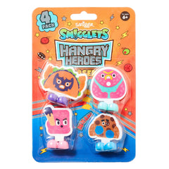 Smiggle – Hangry Heroes Radiergummi-Paket X4
