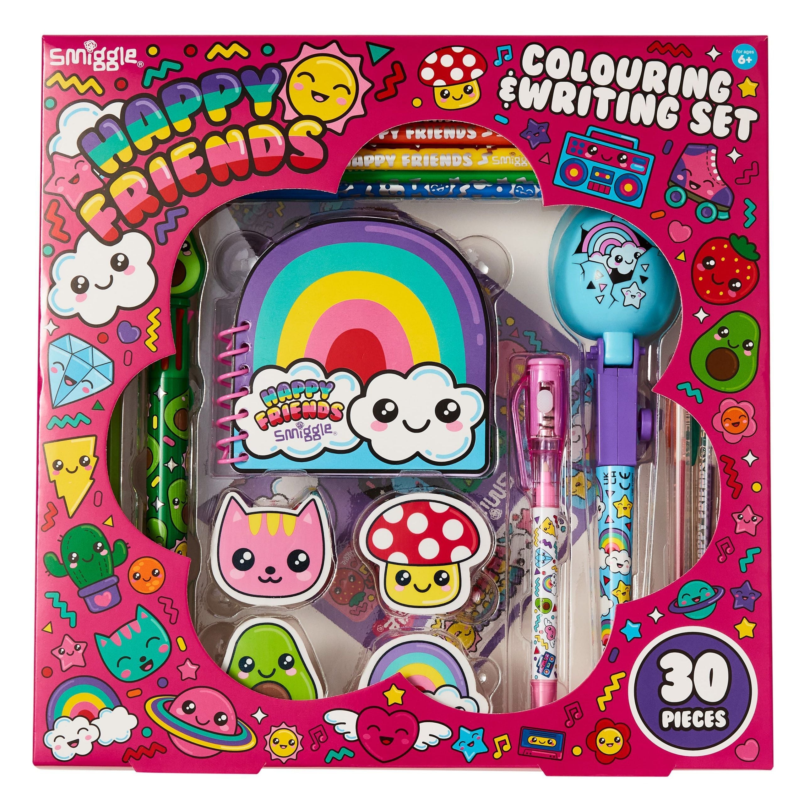 Smiggle – Happy Friends Mal- und Schreibset