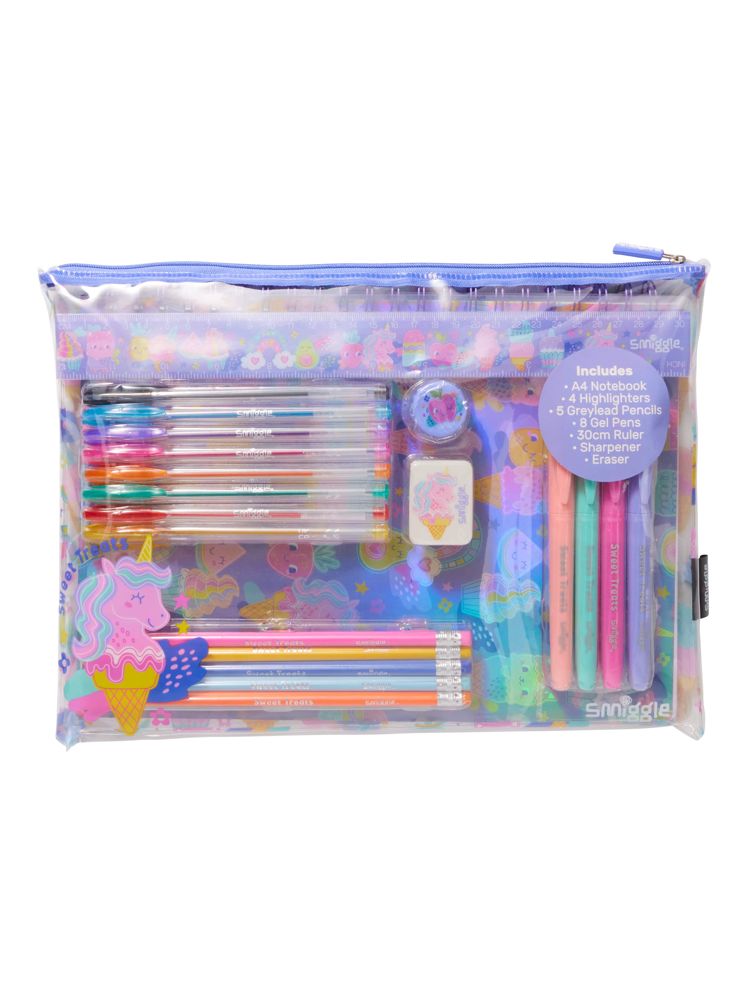 Smiggle - Happy Tales 22 Parça Dev Kırtasiye Seti - Dinossi