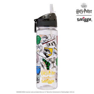 Smiggle - Harry Potter 650ML BPA-freie Trinkflasche mit Strohhalm