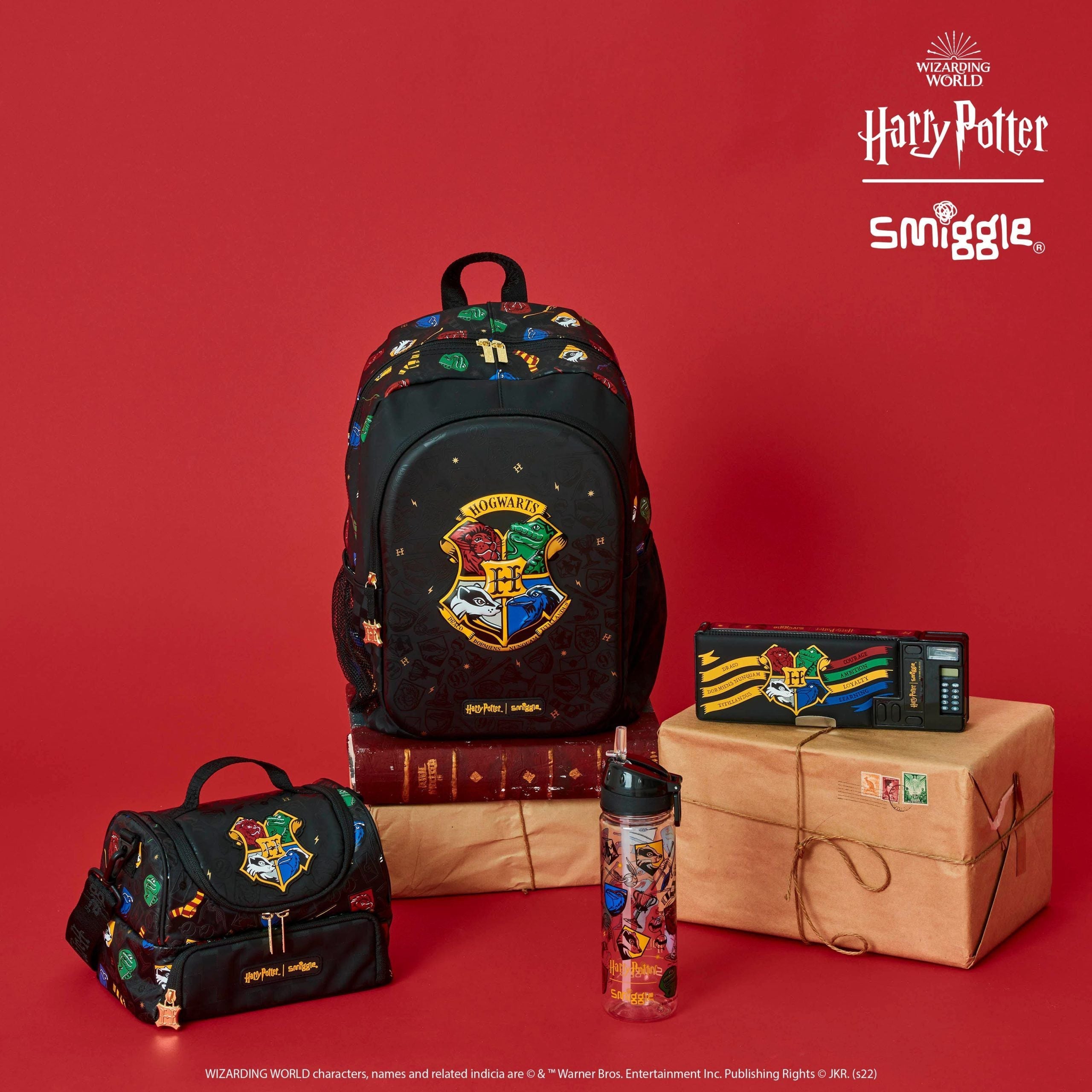 Smiggle - Harry Potter 650ML BPA-freie Trinkflasche mit Strohhalm