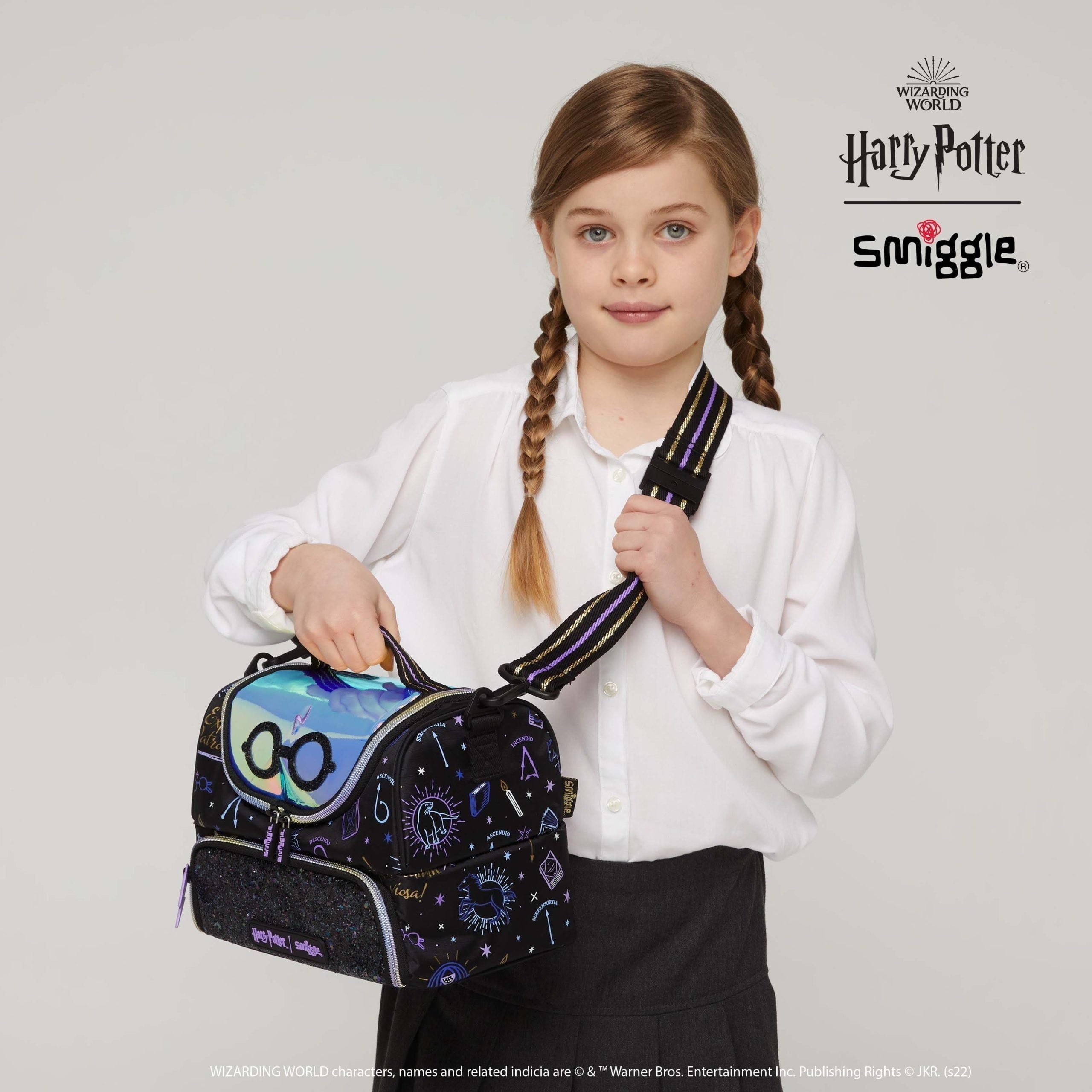 Smiggle – Harry Potter Doppeldecker-Lunchbox mit Kleiderbügel
