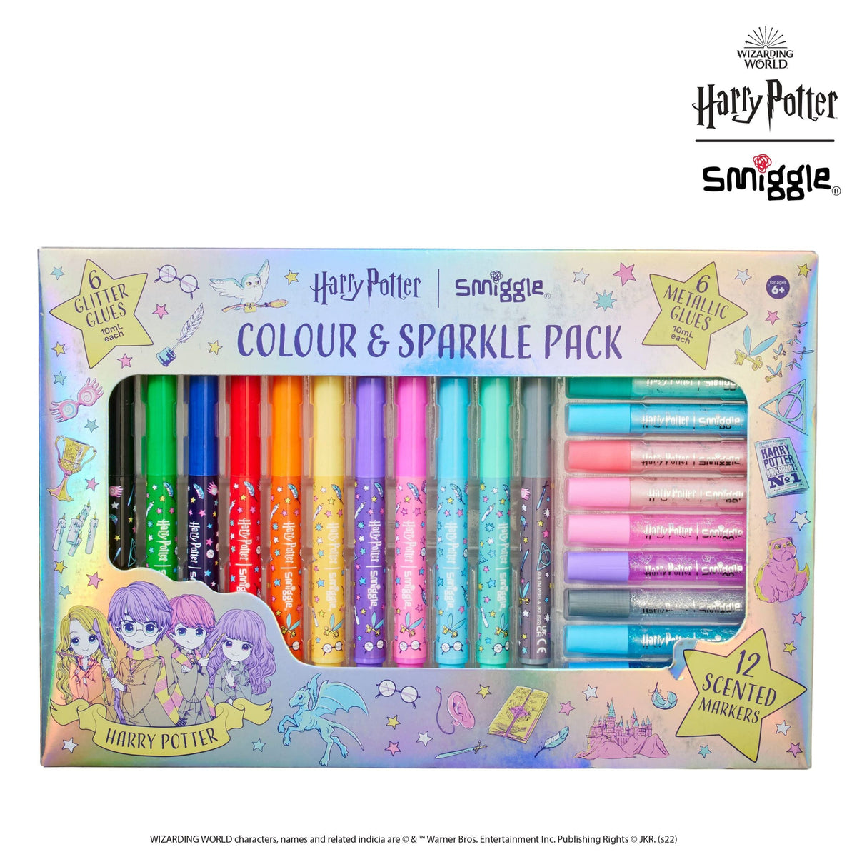 Smiggle – Harry-Potter-Markierungsstift und Glitzerkleber-Set