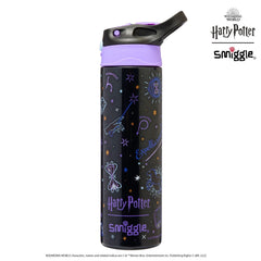 Smiggle – Harry Potter 520 ml Stahlflasche mit automatischem Strohhalm