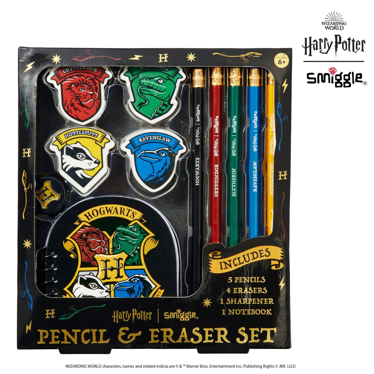 Smiggle – Harry Potter Radiergummi- und Bleistift-Set